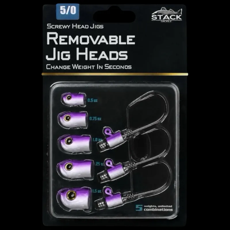 Stack Tackle Hard Baits>Screwy Head Jigs