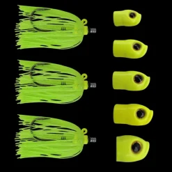 Stack Tackle Hard Baits>Skirted Screwy Head 5/0 Jigs