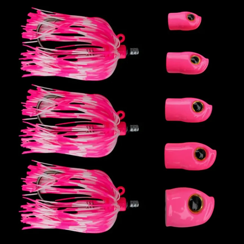 Stack Tackle Hard Baits>Skirted Screwy Head 5/0 Jigs