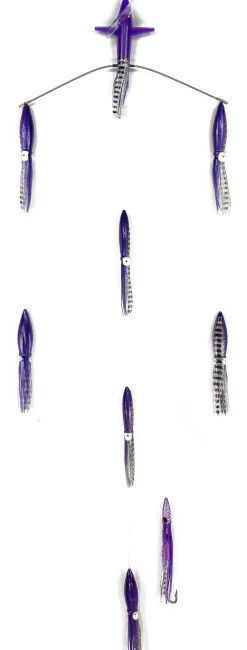 Sterling Tackle Trolling Lures>18" Tracker Bar - 9" Bulb Squids