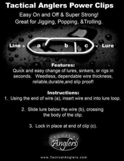 Tactical Anglers Swivels & Snaps>Power Clips