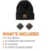 Thaw Tools>2K Rechargeable Hand Warmers and Knit Beanie