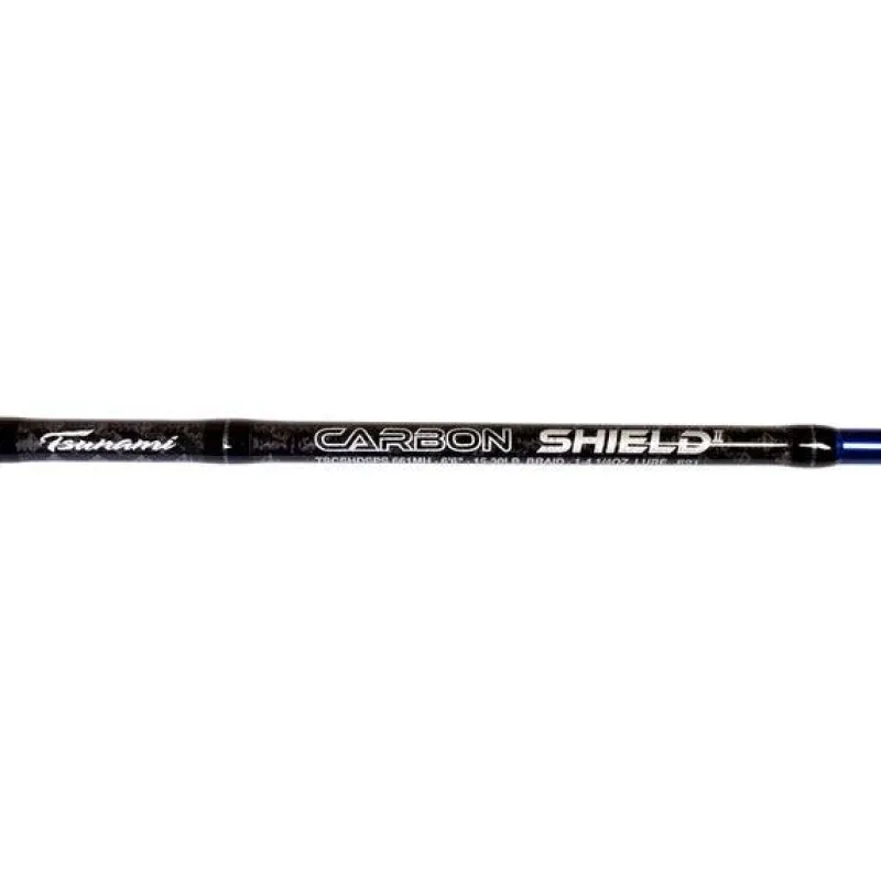 Tsunami Spinning>Carbon Shield II Slow Pitch Spinning Rods (Buy 1 Get 1) *Final Sale*