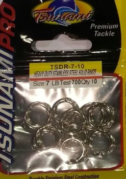 Tsunami Split & Solid Rings>Heavy Duty Stainless Steel Solid Rings