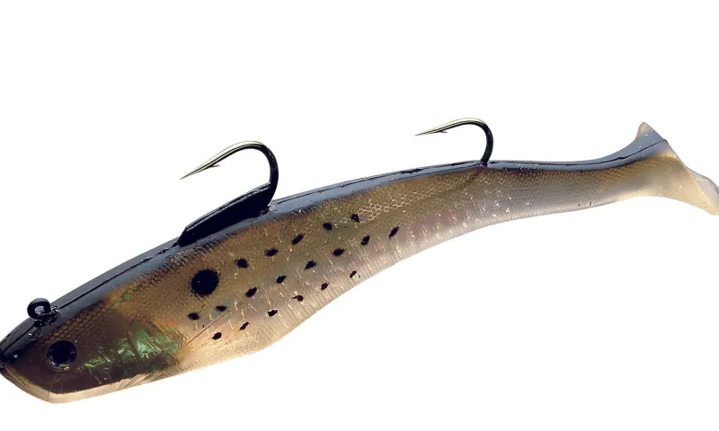 Tsunami Soft Baits>Holographic 9" Double Hook Swim Shads