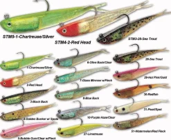 Tsunami Soft Baits>Holographic Split Tail Minnows